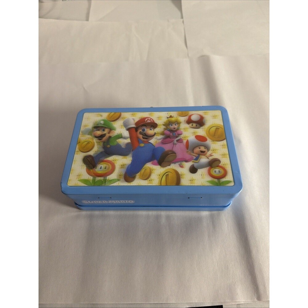 Collectible Nintendo Super Mario 3D Supply Tin Box, 5"x8"x3", 2022